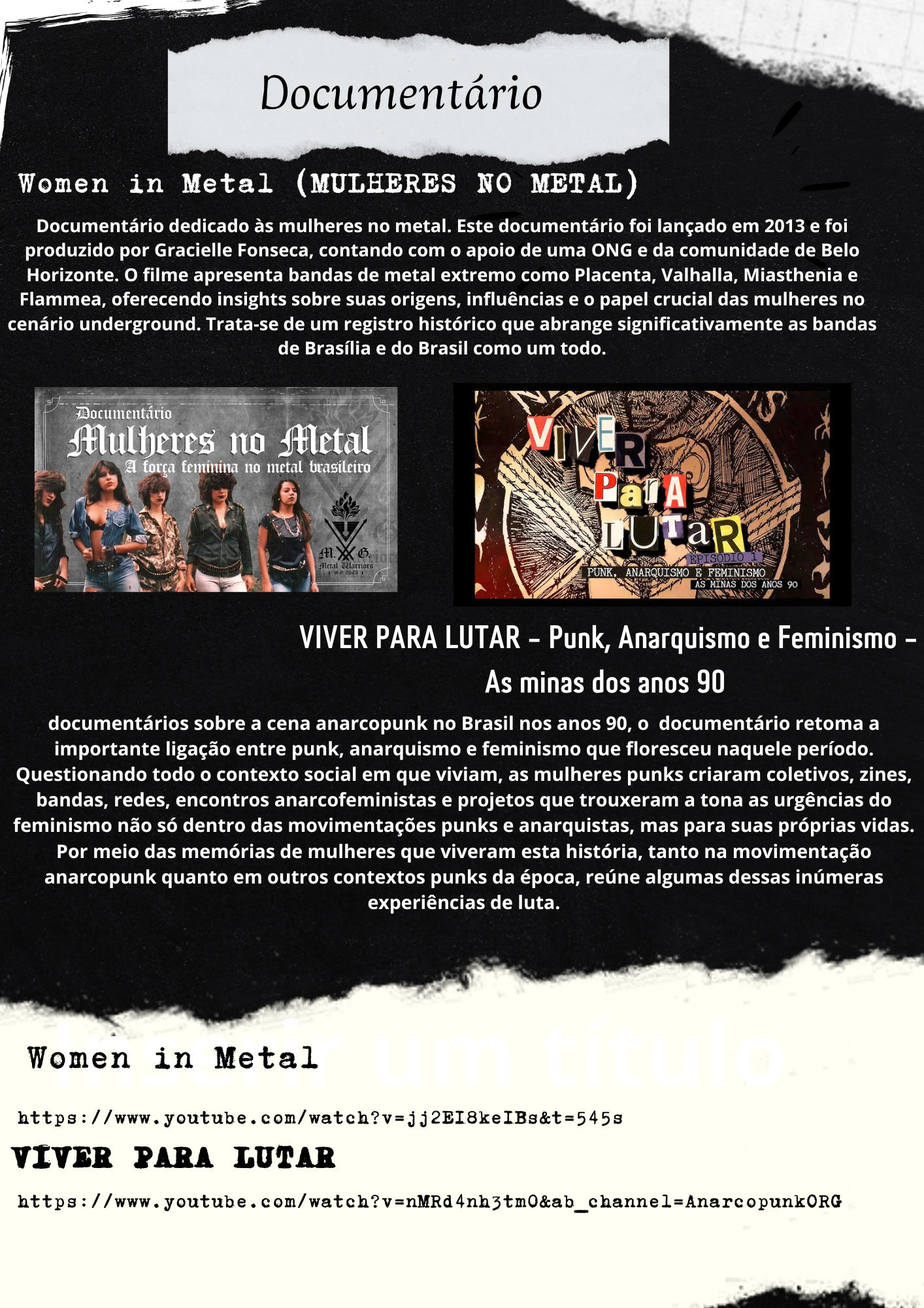 Viver Para Lutar — Punk, Anarquismo e Feminismo